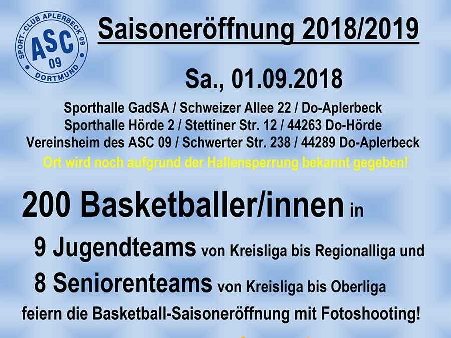 Basketball Saisoneröffnung 1.9.2018