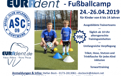 EURADENT-Fußballcamp – Freie Plätze für Kurzentschlossene !!!