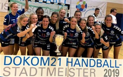 DOKOM21-Stadtmeisterschaft: Handball-Damen holen nullneunten Titel in Folge
