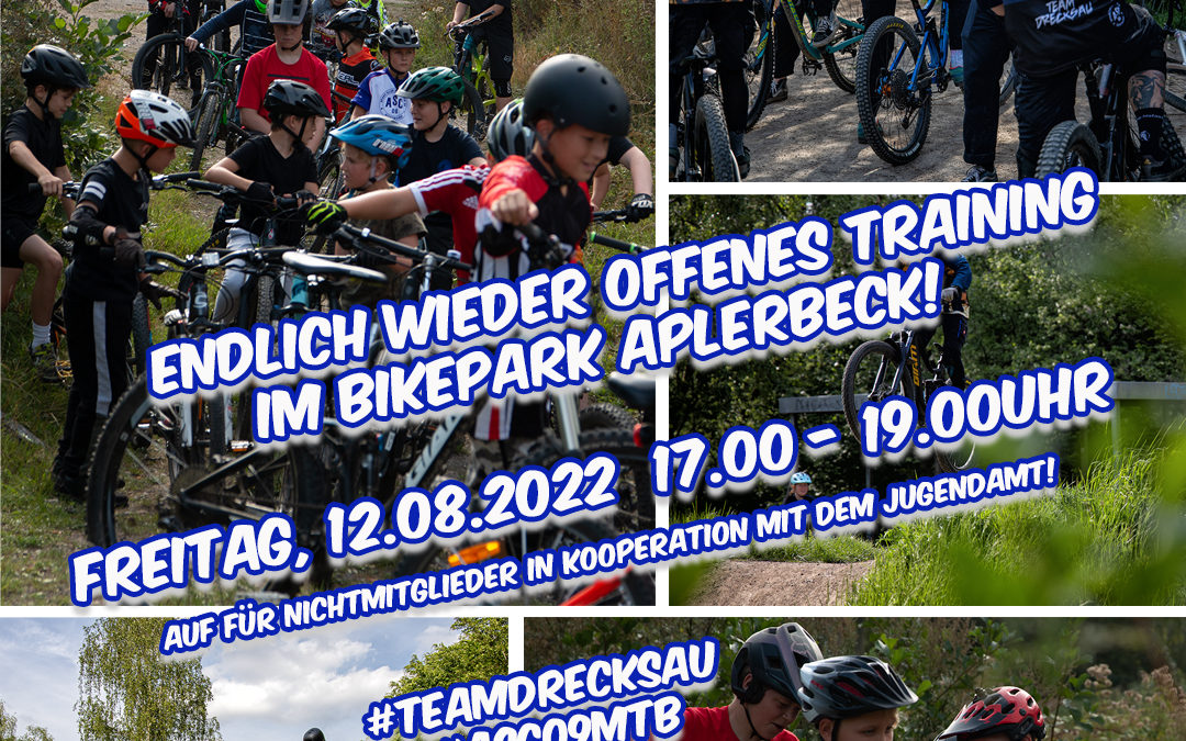 Jetzt auch wieder offenes Training im Bikepark Aplerbeck!