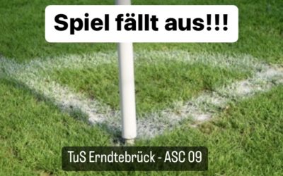 Platz gefroren: Oberliga-Spiel des ASC 09 in Erndtebrück fällt aus!