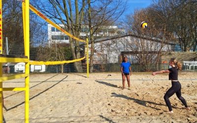 Beachvolley-Anlage im Emscherstadion aus dem Winterschlaf erwacht – Feld steht allen Abteilungen zur Verfügung