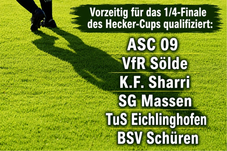 Hecker-Cup: Sechs Teams schon sicher im Viertelfinale – ASC 09 spielt Samstag um den Gruppensieg