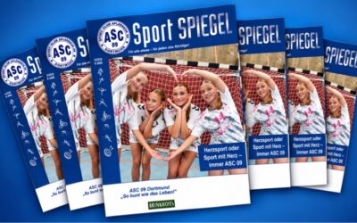 44 Seiten Stories, News & Fotos: Der neue »ASC 09-SPORT-SPIEGEL« ist online!